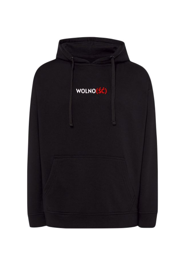 Nowość! Original hoodie czarna z haftem Wolno(ść)