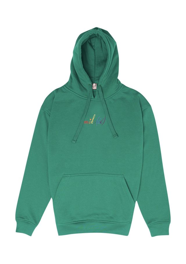 NOWOŚĆ! Original hoodie zielona z tęczowym haftem Miło(ść)