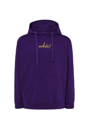 NOWOŚĆ! Original hoodie fioletowa z żółtym haftem Miło(ść)