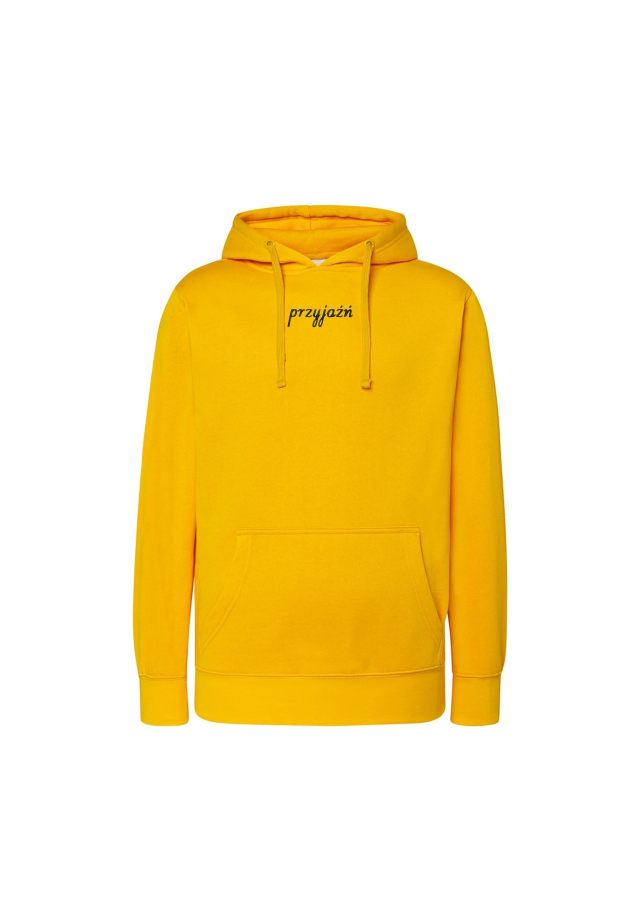 Original Hoodie żółta Z czarnym Haftem przyjaźń